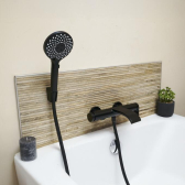 REGULO, douchette 3 jets noire