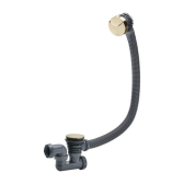 Vidage de baignoire à câble avec siphon orientable, finition ABS