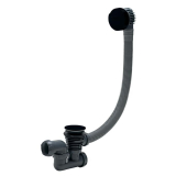 Vidage de baignoire à câble avec siphon orientable Black Touch