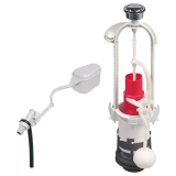 MVB+F12, mécanisme de wc double chasse à étrier + robinet flotteur à levier latéral