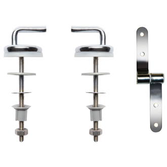 Charnière inox et visserie pour abattant wc