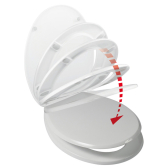FIRST, abattant WC blanc thermoplastique