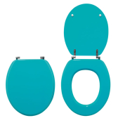 TURQUOISE, abattant WC Woody en bois compressé
