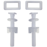 Ensemble fixation plastique pour abattant wc