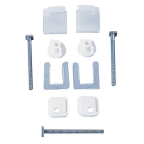 Ensemble fixation wc en laiton chromé pour abattant wc