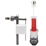 KOMPACT, mécanisme de wc simple chasse à tirette + robinet flotteur latéral à piston