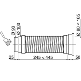 Pipe WC PIPE SOUPLESS