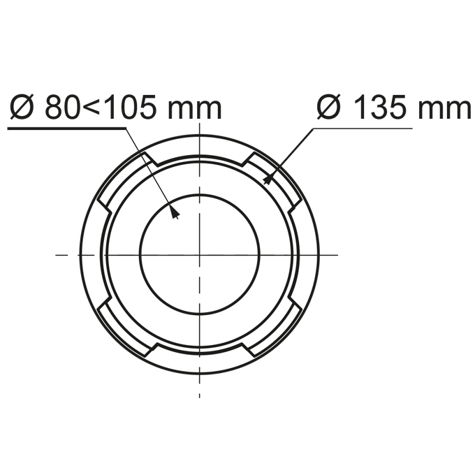 Bague pour joint de WC - Bague de sortie de cuvette WC avec joint