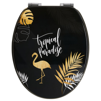 TROPICAL, abattant WC Woody en bois compressé