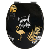 TROPICAL, abattant WC Woody en bois compressé