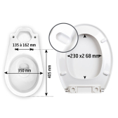 ARENA, abattant WC en thermodur