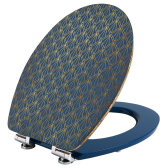 ART DECO BLUE, abattant WC Diplomat en bois compressé