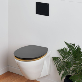 BLACK BAMBOO, abattant WC Diplomat en bois compressé