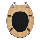 BLACK BAMBOO, abattant WC Diplomat en bois compressé