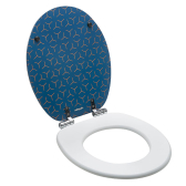 BLEU DORÉ, abattant WC Woody en bois compressé