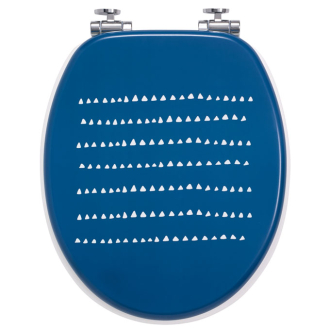 BLEU GRAPHIQUE, abattant WC Woody en bois compressé