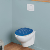 BLEU GRAPHIQUE, abattant WC Woody en bois compressé