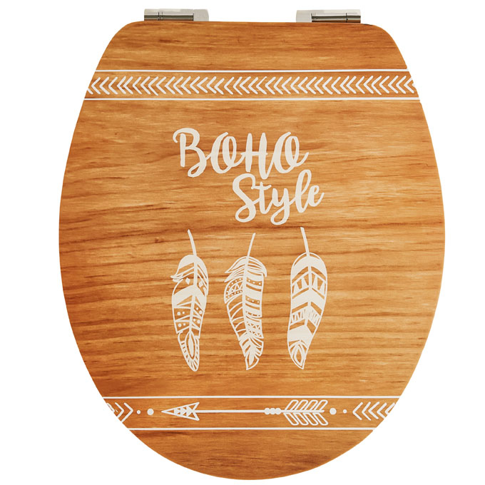 BOHO STYLE, abattant WC Diplomat en bois compressé - Wirquin