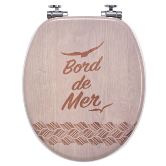 BORD DE MER, abattant WC Woody en bois compressé
