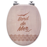 BORD DE MER, abattant WC Woody en bois compressé