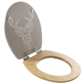DIPLOMAT CERF, abattant WC Diplomat en bois compressé