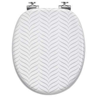 CHEVRONS, abattant WC Woody en bois compressé