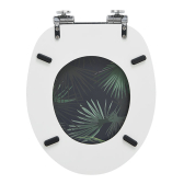 DARK JUNGLE, abattant WC en bois compressé