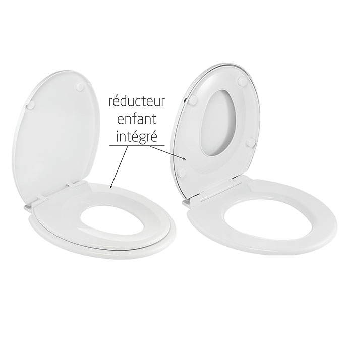 Lunette De Toilette Enfant Et Adulte,Abattant WC Enfant Forme  U-o-v,Abattant WC avec Reducteur Integre,Facile à Installer (Si 59 -  Cdiscount Puériculture & Eveil bébé