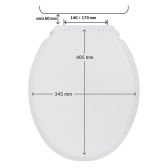 FIRST, abattant WC blanc thermoplastique
