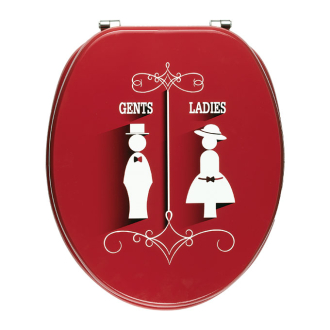 GENT LADIES, abattant WC Woody en bois compressé