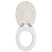 DIPLOMAT GEOMETRIC GOLD, abattant WC Diplomat en bois compressé