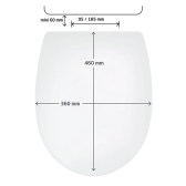 GRIS ARDOISE, abattant WC Marbella en thermoplastique