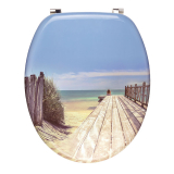 HOLIDAY BEACH, abattant WC Woody en bois compressé