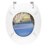 HOLIDAY BEACH, abattant WC Woody en bois compressé