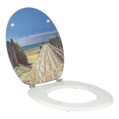 HOLIDAY BEACH, abattant WC Woody en bois compressé