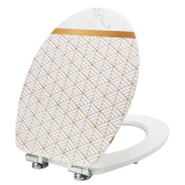 MARBRE DORÉ, abattant WC Diplomat en bois compressé