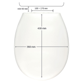 OURANOS, abattant WC en thermoplastique