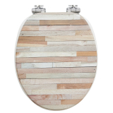 PLANCHE DE BOIS, abattants WC Woody en bois compressé