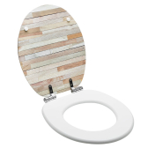 PLANCHE DE BOIS, abattants WC Woody en bois compressé