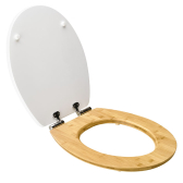 WHITE BAMBOO, abattant WV Diplomat blanc en bois compressé