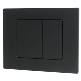 BLACK SQUARE, plaque de commande double chasse pour wc suspendu