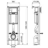 CHRONO+, WC suspendus universel