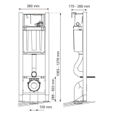 COMPACT+, WC suspendus universel
