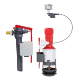MW2 + JOLLYFILL, mécanisme de wc double chasse à câble + robinet flotteur servo-valve latéral