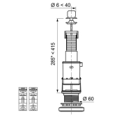 MX, mécanisme de wc à tirette