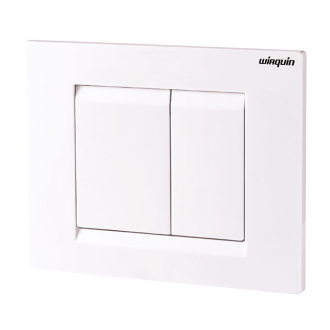 Plaques de commande ESSENTIEL blanche pour wc suspendu