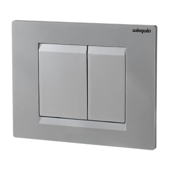 Plaques de commande ESSENTIEL chromée mate pour wc suspendu