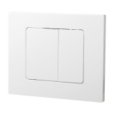 Plaques de commande SQUARE blanche pour wc suspendu