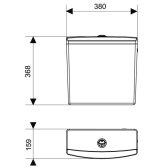 REVISO réservoir haut pour WC