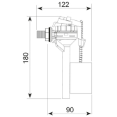 TOPY, robinet flotteur alimentation latérale/servo-valve ultra compact